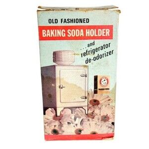 VTG Old Fashioned Refrigerator Baking Soda Holder Novelty Food Advertisement NEW